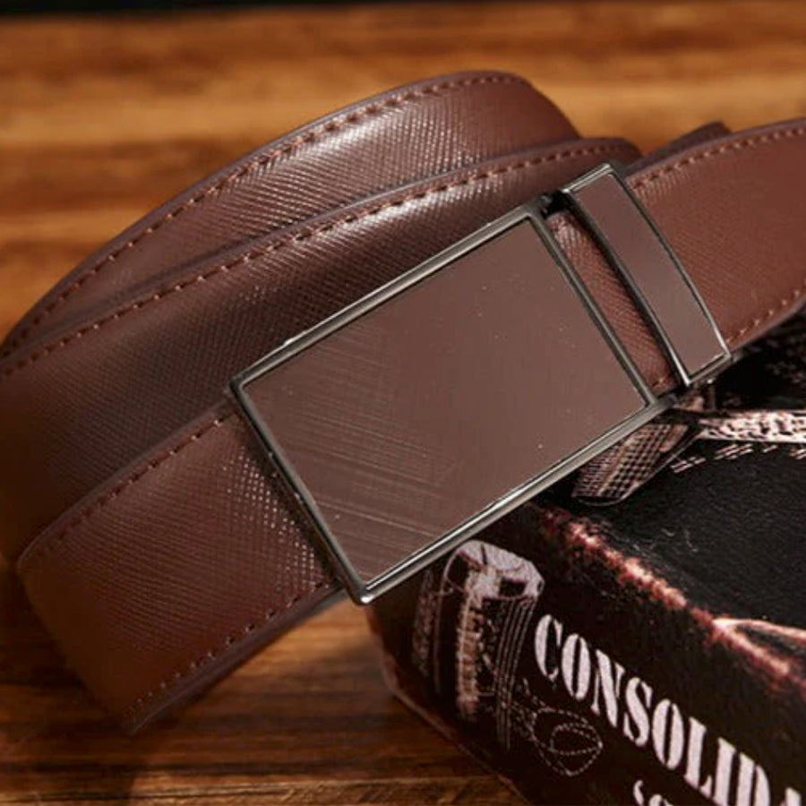 Cinto Masculino de Couro Marrom Mawey