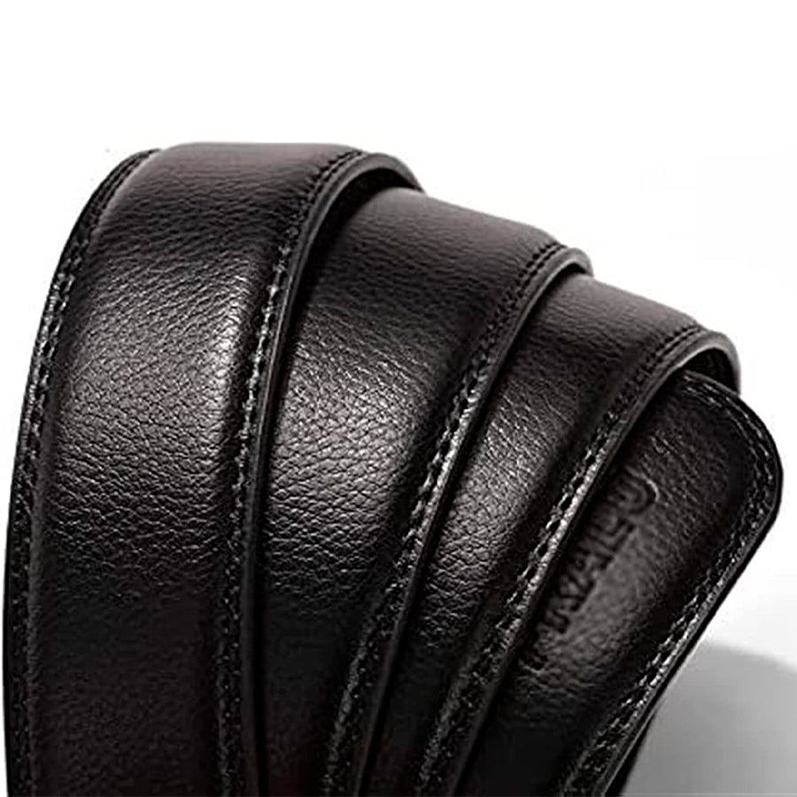 Cinto Masculino de Couro Preto Mawey Automatico