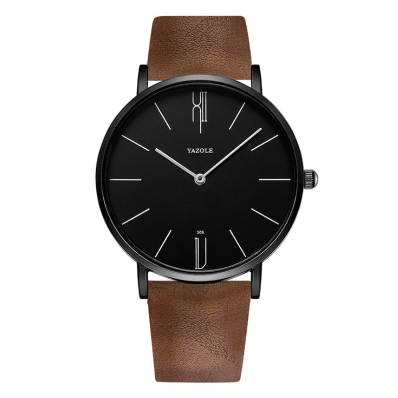 Relógio Mawey Masculino Preto Casual Slim YA506